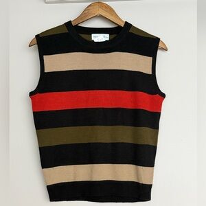 VINTAGE! HARVÉ BENARD SPORT - sleeveless knit vest / shell, sz M